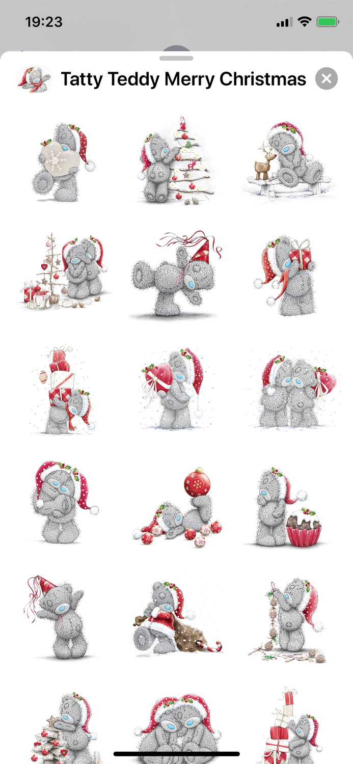 Tatty Teddy Merry Christmas