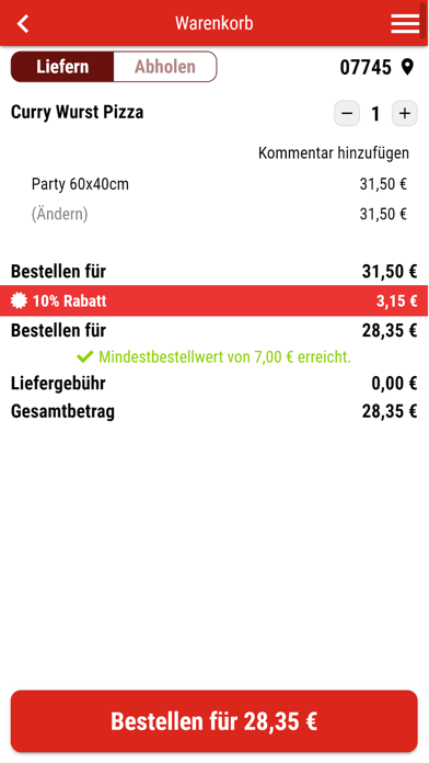 City Pizza Jena Screenshot