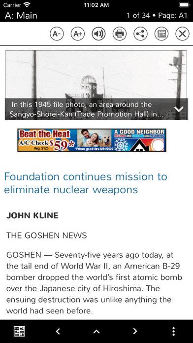 Goshen News Screenshot