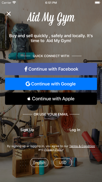 Aid My Gym Screenshot