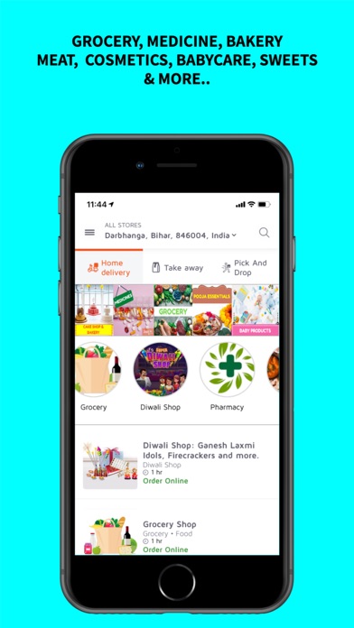 JustInDoor- Online Grocery App Screenshot