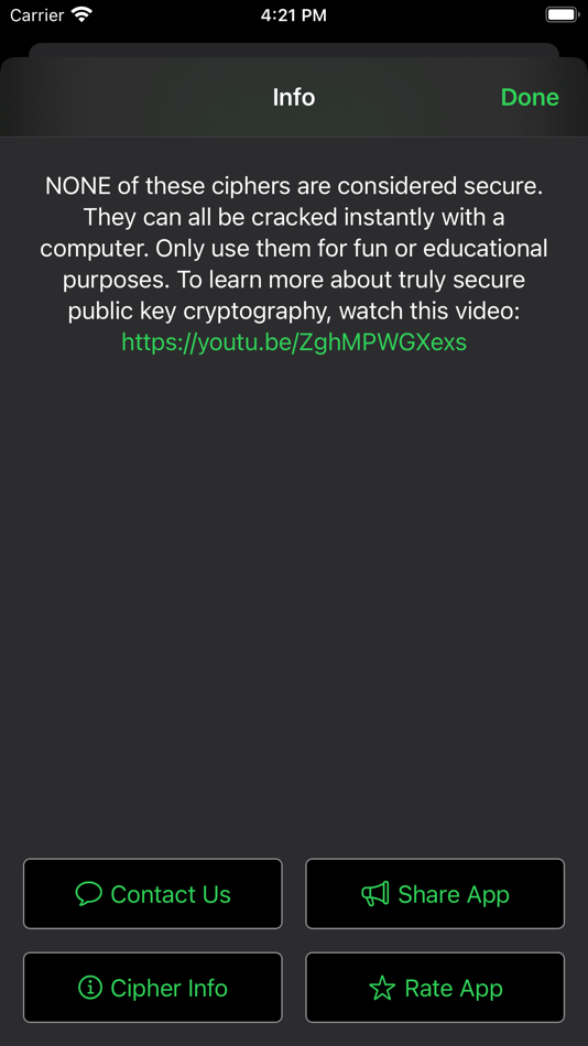 #4. Cipher Sender (iOS) By: Julian Tigler