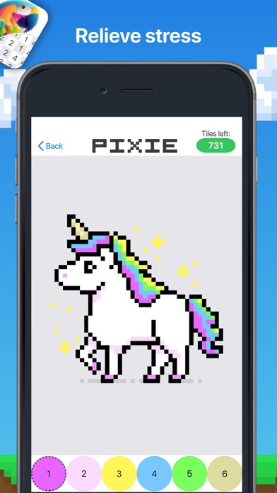 番号ぬりえ Pixel Art 塗り絵 – Pixieのおすすめ画像4