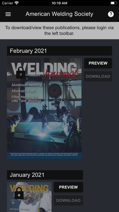 Welding Journal Screenshot