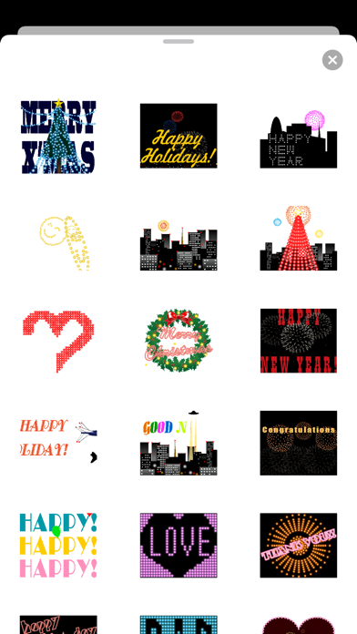 Happy Holidays Fireworks Screenshot