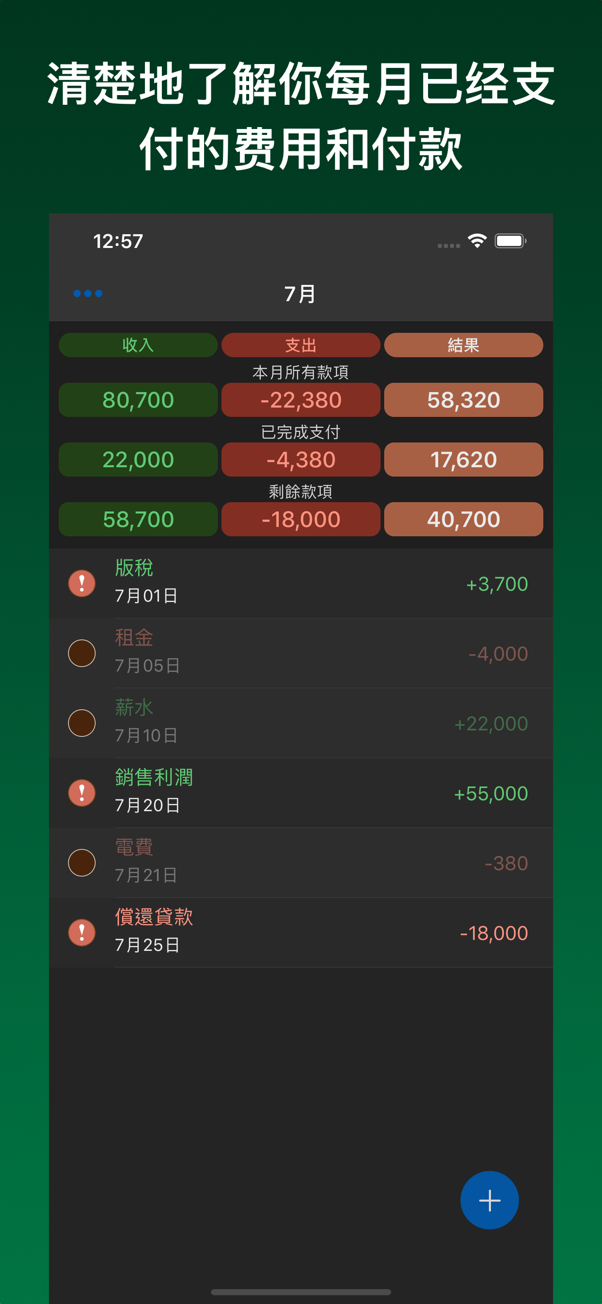 支付提醒
