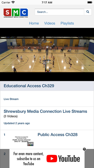 Shrewsbury Media Connection Screenshot