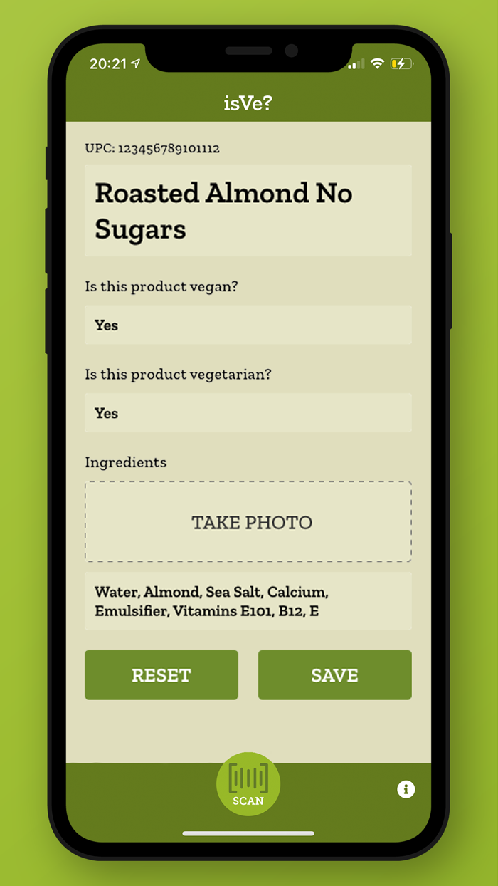 isVe - Product Scanner