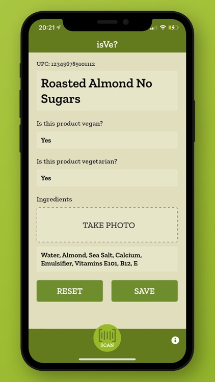 isVe? - Product Scanner