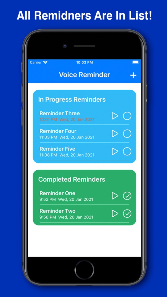 #2. Best Voice Reminder & Alarm (iOS) Podle: Muhammad Mohsin