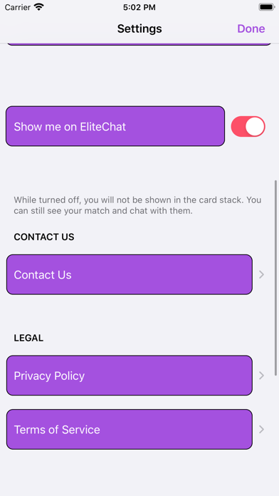 EliteChat - YooMee Mobile iPhone app afbeelding 6