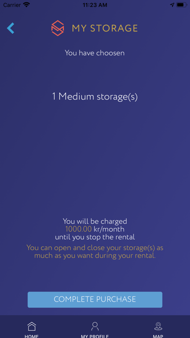 MyStorage Rental Screenshot