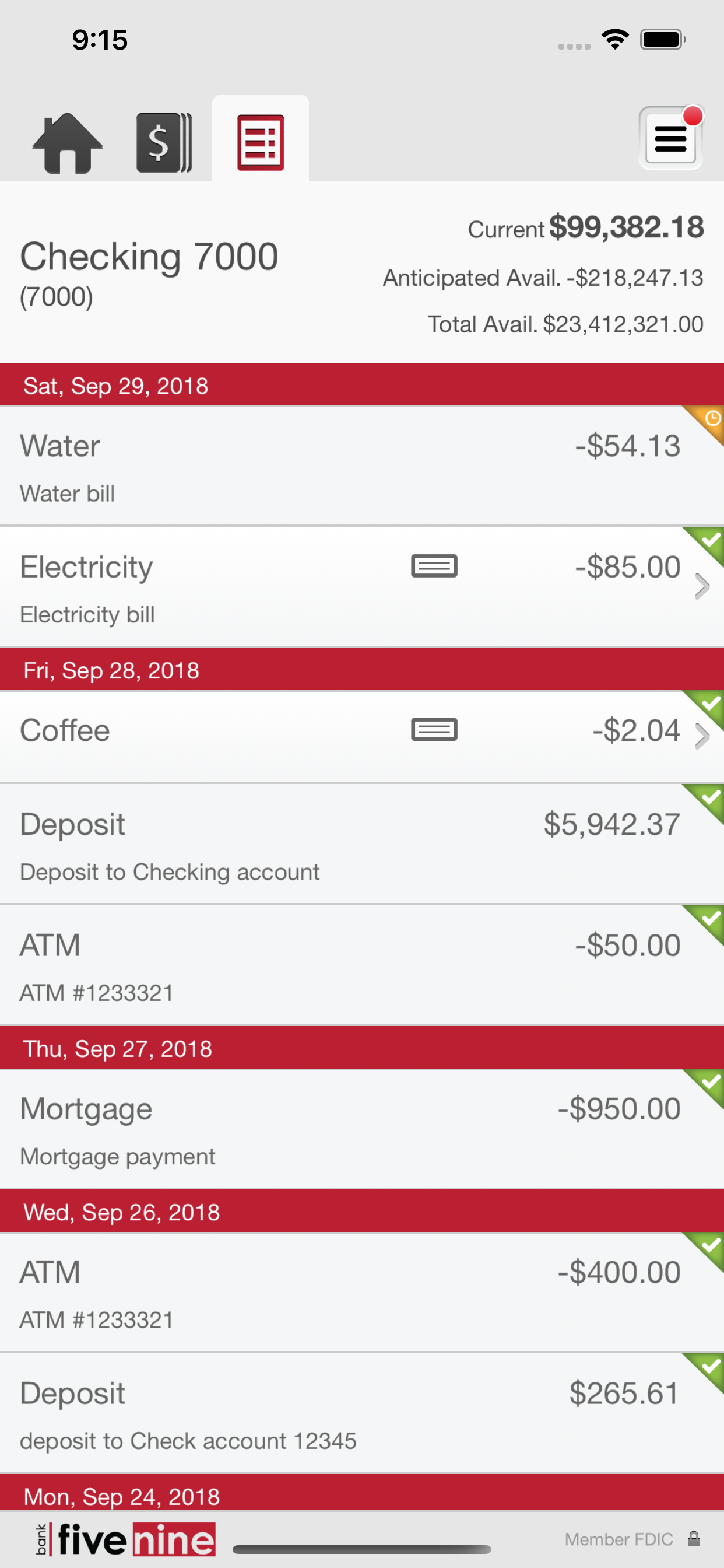 Bank Five Nine Business Mobile screenshot 5