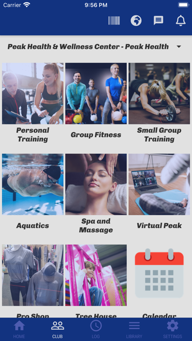 Peak Health & Wellness Center Screenshot