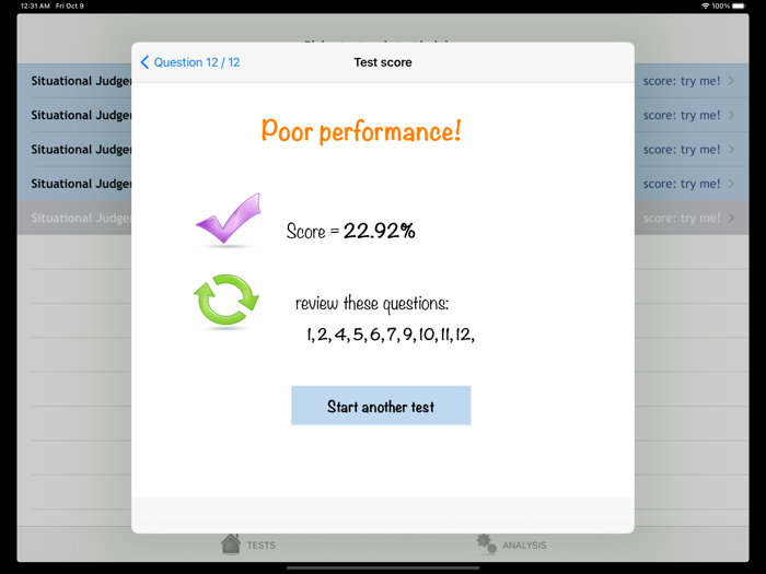 Situational Judgement Test