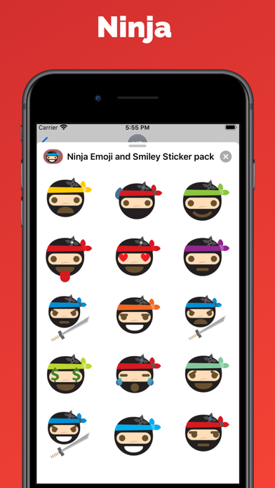 Ninja Stickers for iMessageのおすすめ画像1