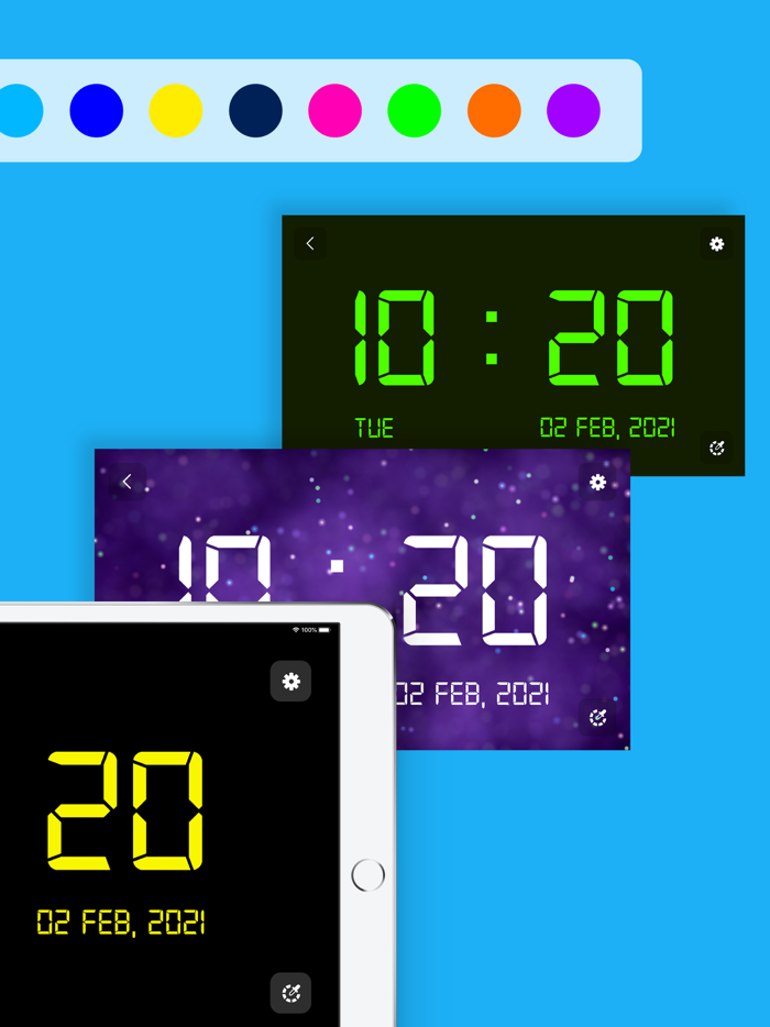 Big Digital Clock Display