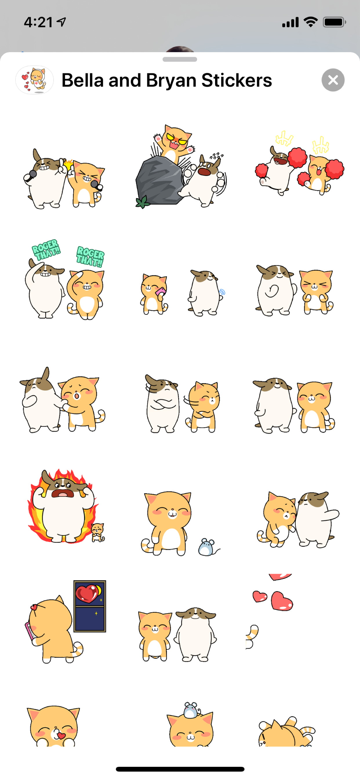 Bella and Bryan Stickers