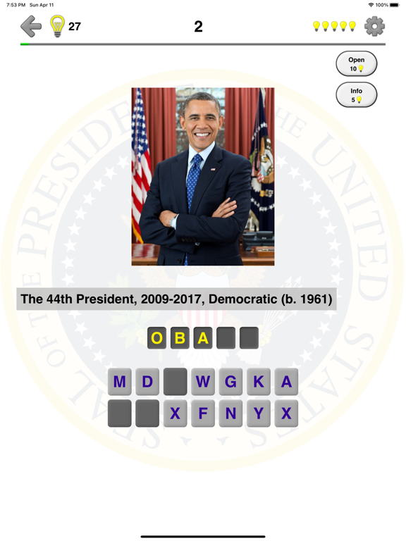 US Presidents and History Quizのおすすめ画像1