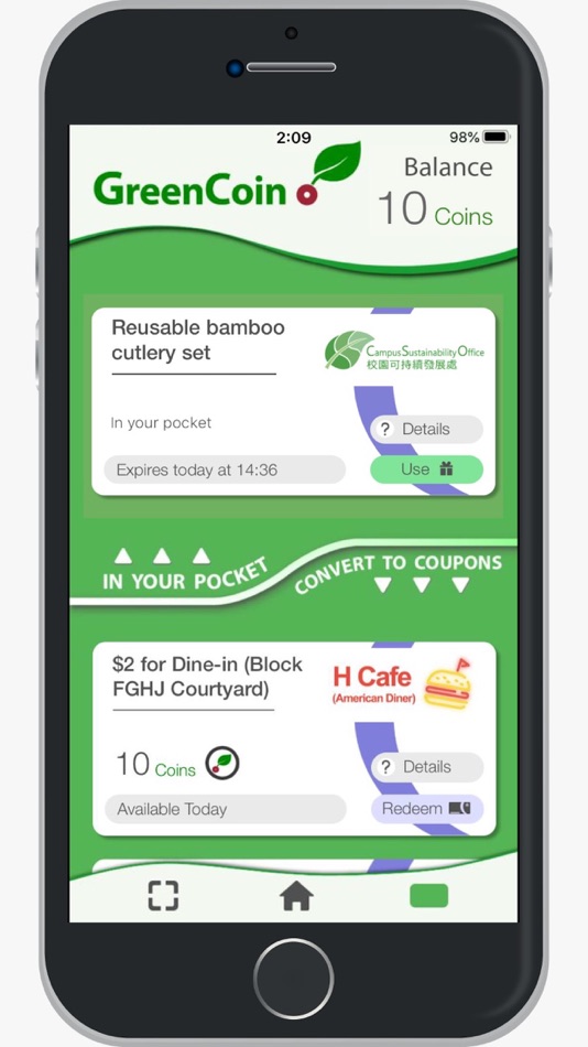 #2. PolyU GreenCoin (iOS) By: The Hong Kong Polytechnic University