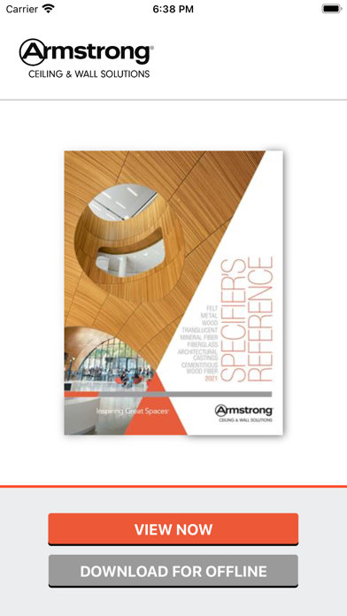 Ceiling-Wall Solutions Catalog Screenshot
