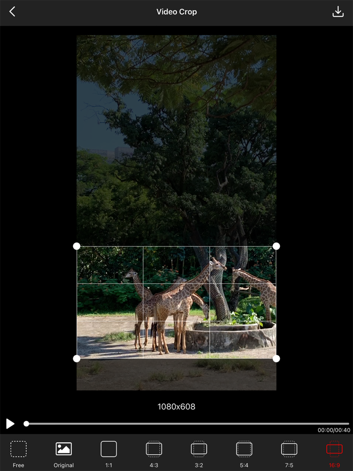 Video Crop - Resize Video