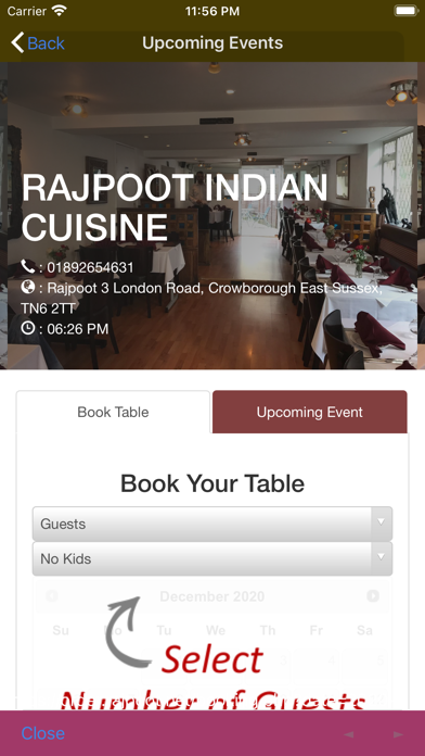 Rajpoot Indian Restaurant Screenshot