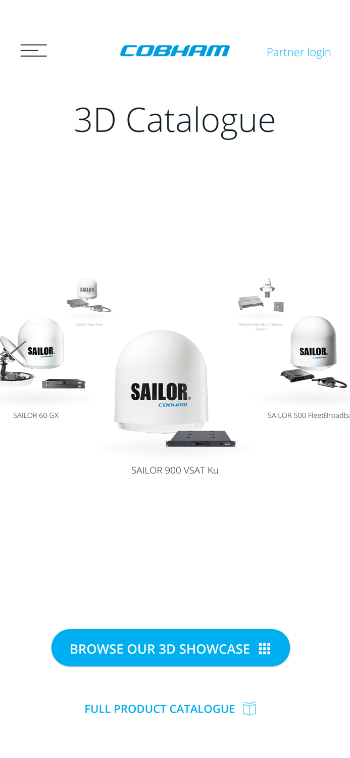 Cobham SATCOM 3D Catalogue