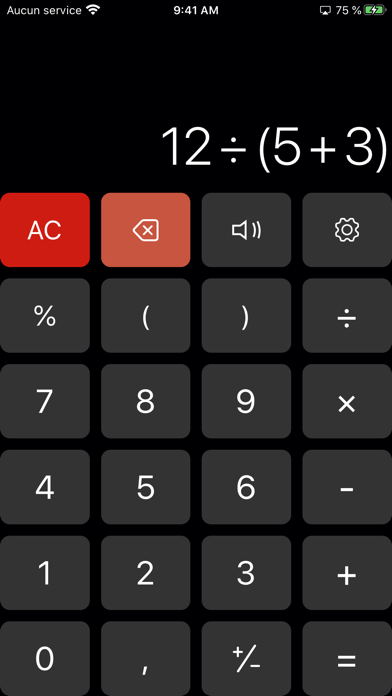 Screenshot #2 pour Calculette - CalcRight