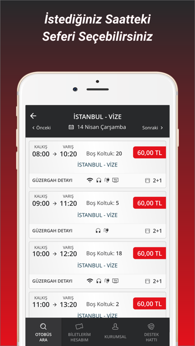Kale Seyahat - Otobüs Bileti Screenshot
