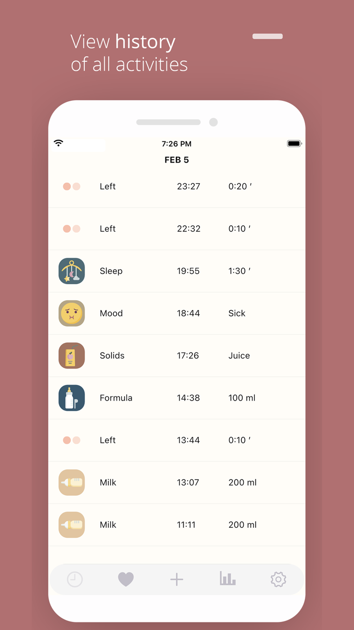 Nursula Baby Tracker