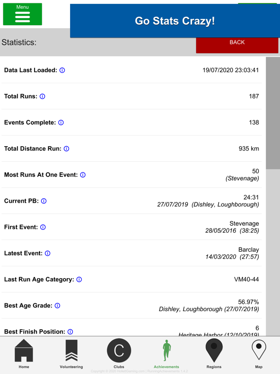 Screenshot #5 pour Running Achievements (Smadges)