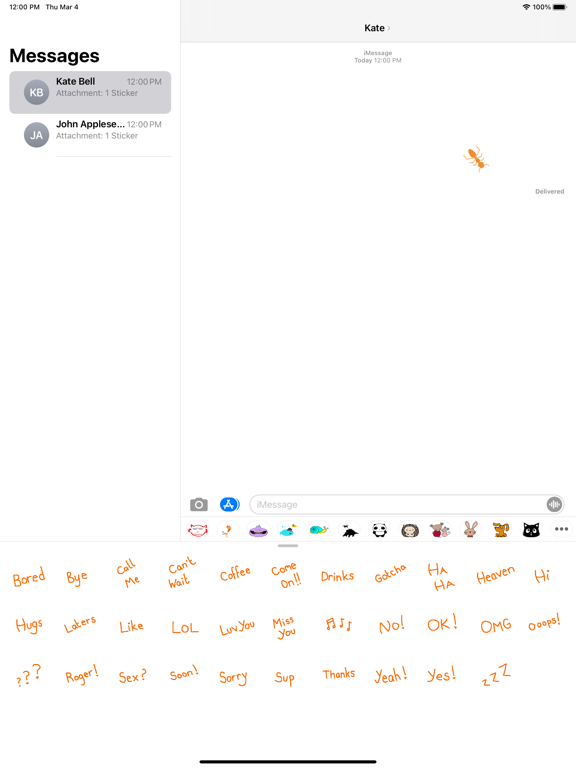 Screenshot #4 pour ANT Message Sticker Pack