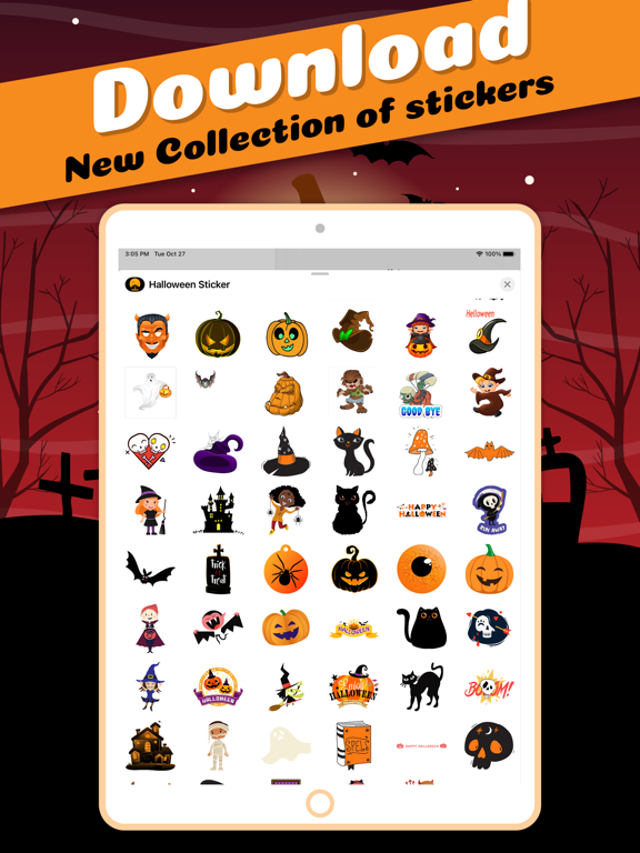 Screenshot #5 pour Halloween Stickers-Animated