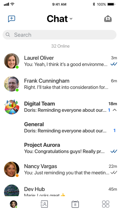 Blue Chat Messenger Screenshot