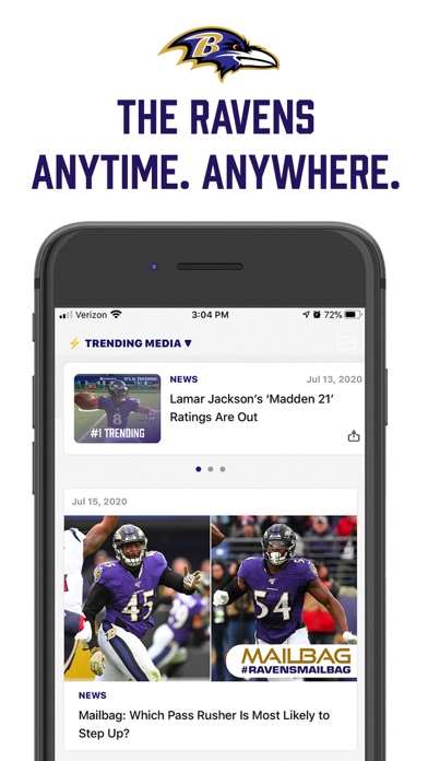 How to cancel & delete Baltimore Ravens Mobile from iphone & ipad 1