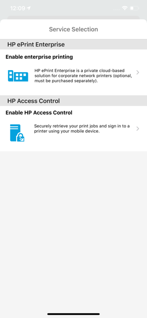 ‎HP ePrint Enterprise Screenshot
