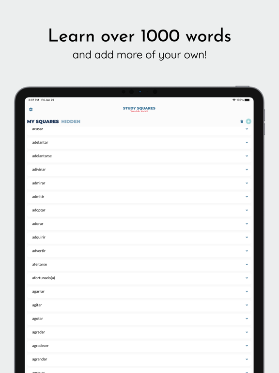 Screenshot #6 pour Study Squares Spanish Vocab