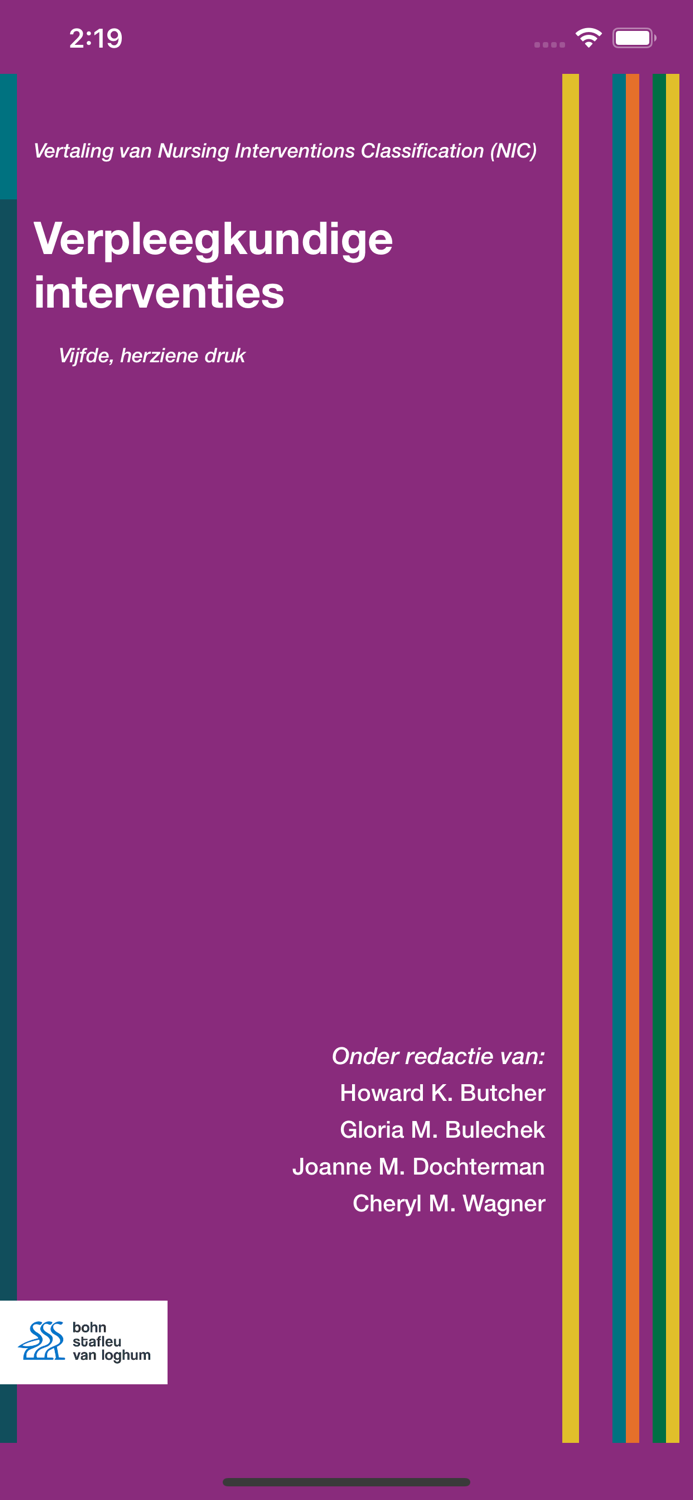 Verpleegk. interventies NIC