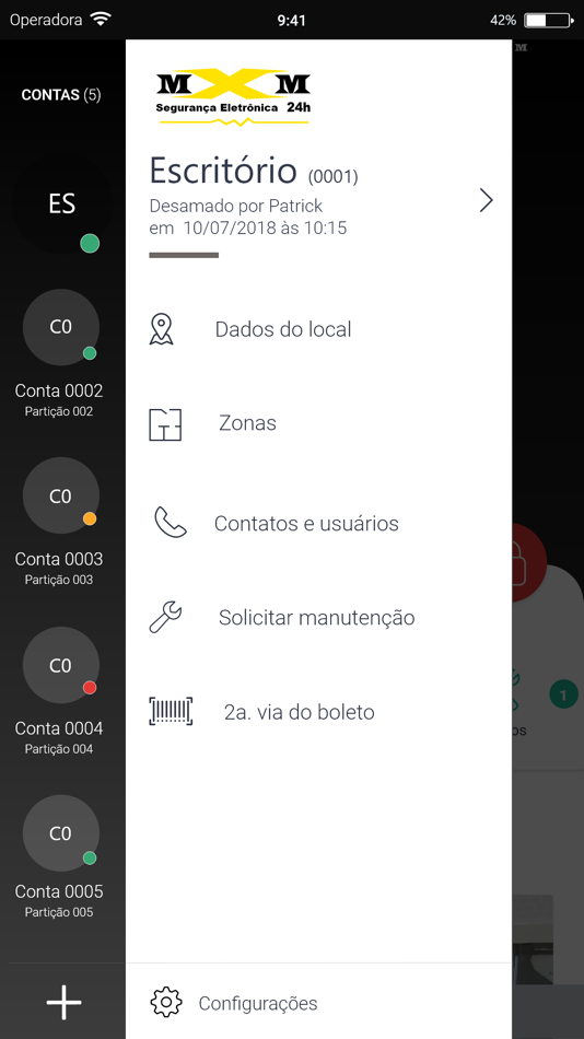 #2. MXM Sei (iOS) By: M X M Segurança Eletrônica