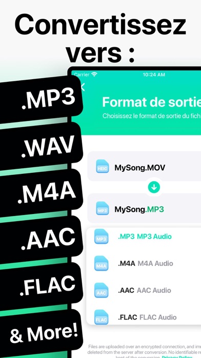 Screenshot #1 pour Le Convertisseur Audio □