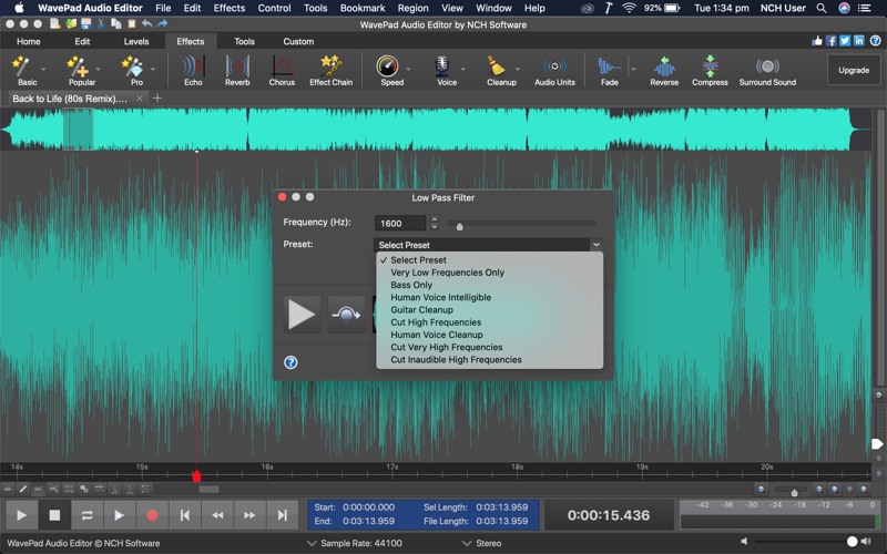 wavepad audio editor iphone screenshot 2