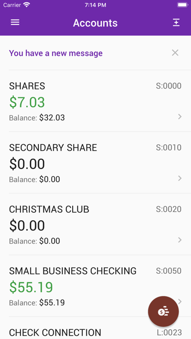 Hopewell FCU Mobile Banking Screenshot