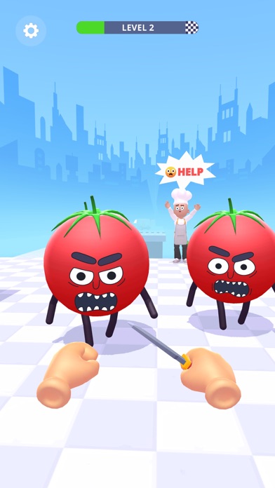 Screenshot #1 pour Hit Tomato 3D: Pro Du Couteau