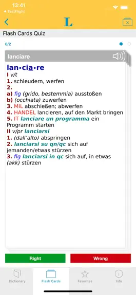 Game screenshot Big German Italian Dictionary hack