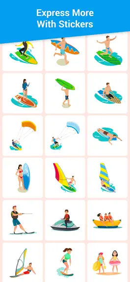 Game screenshot Beach Surfing Stickers Pack hack