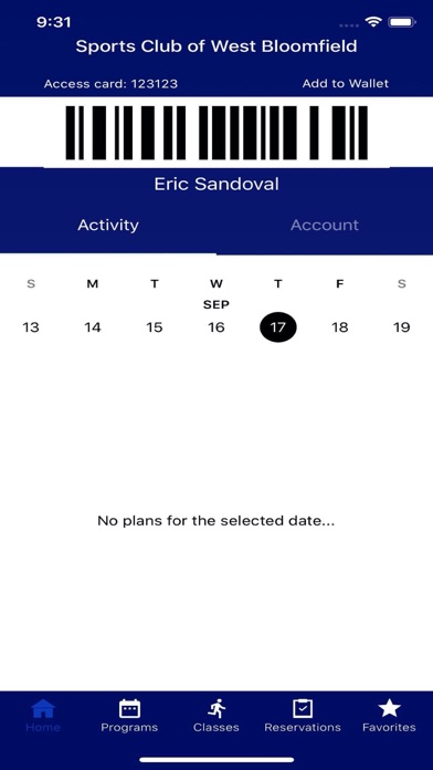 Sports Club West Bloomfield Screenshot