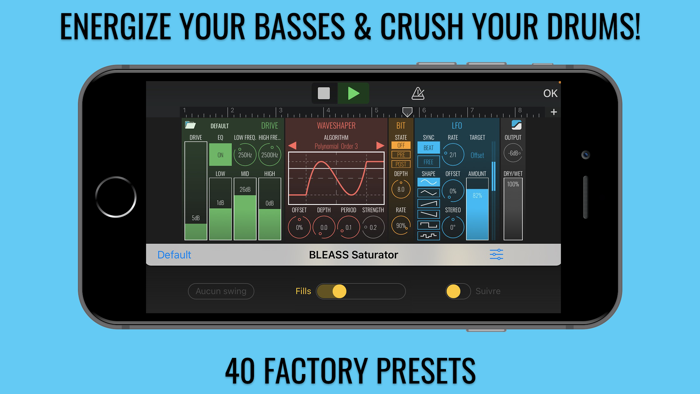 BLEASS Saturator AUv3 Plugin
