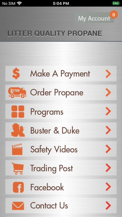 Screenshot 1 of Litter Quality Propane App