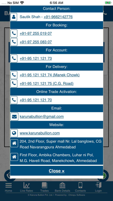 Karuna bullion Screenshot